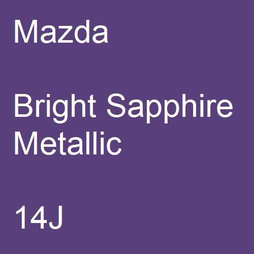 Mazda, Bright Sapphire Metallic, 14J.